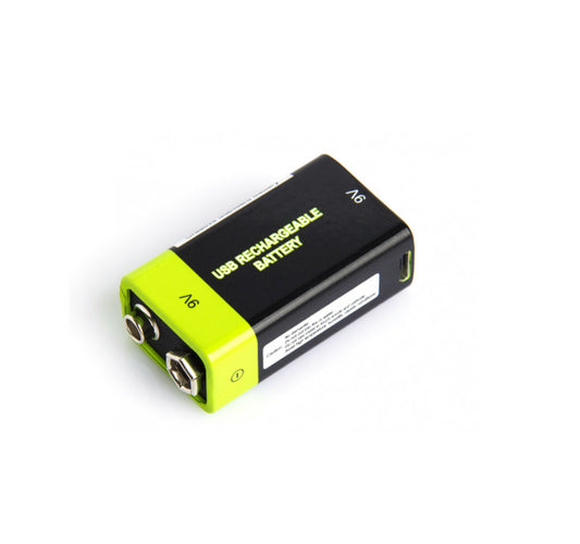 Znter 9V 400mAh USB Rechargeable LiPoly Battery