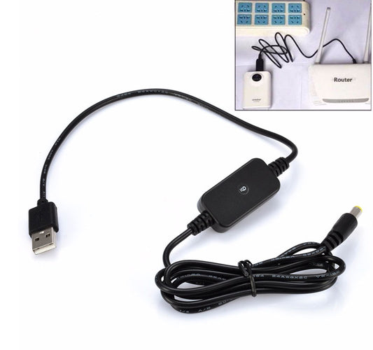 DC-DC Converter Cable USB 5V to 9V DC Jack Step-up Power Module