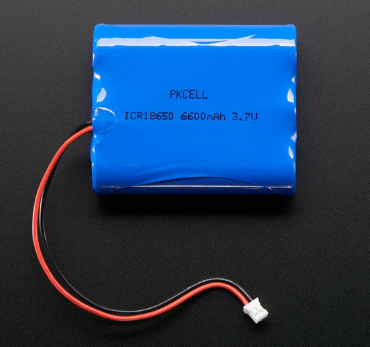Lithium Ion Battery Pack - 3.7V 6600mAh