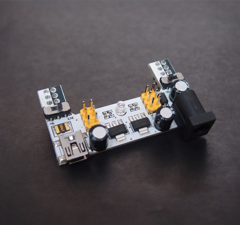 MB102 Breadboard Power Supply Module 3.3V-5V Mini USB – Makerlab ...