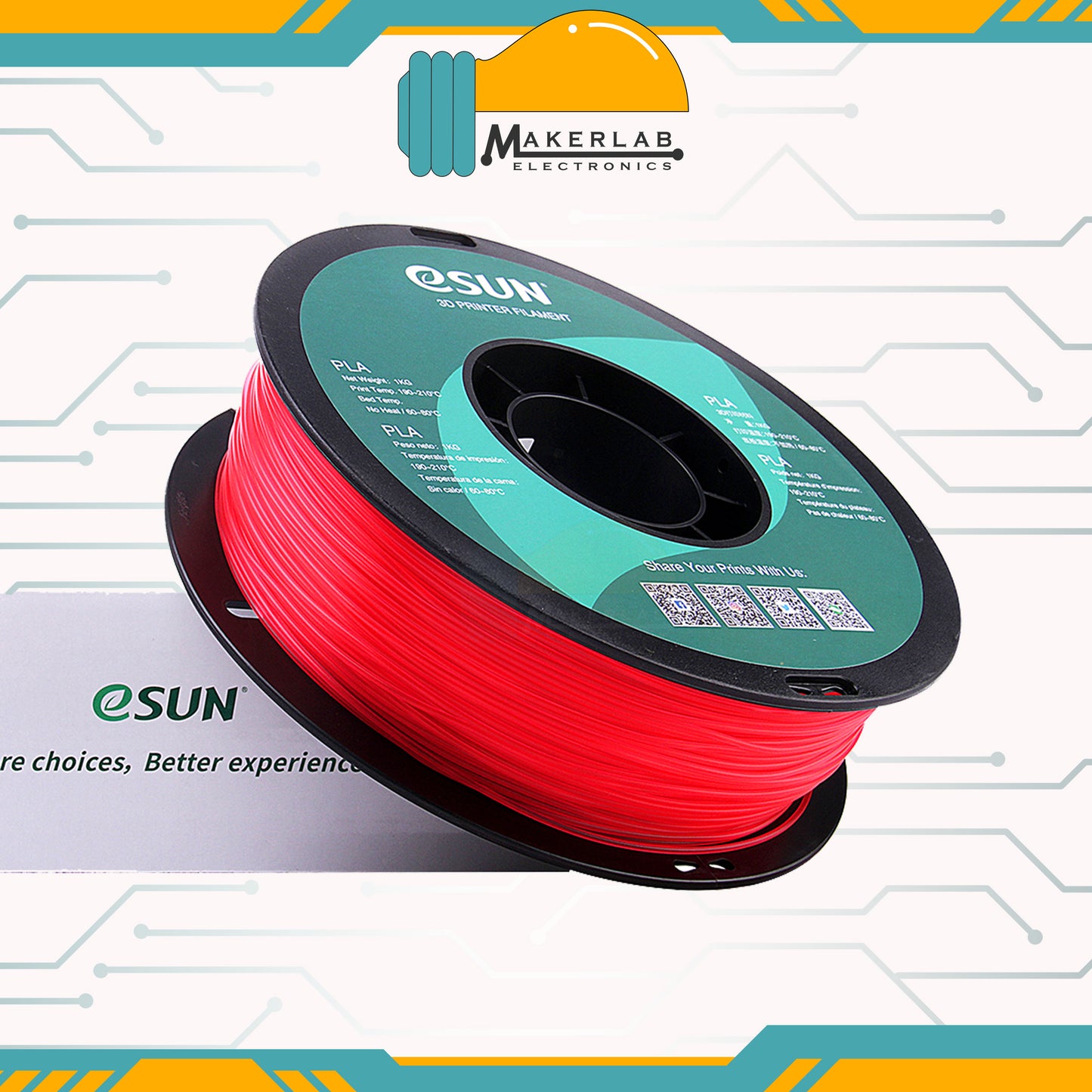 eSUN PLA Glass 3D Printer Filament 1.75mm 1KG
