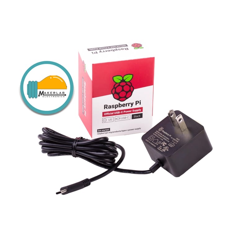 Official Raspberry Pi Power Supply 5.1V 3A USB C