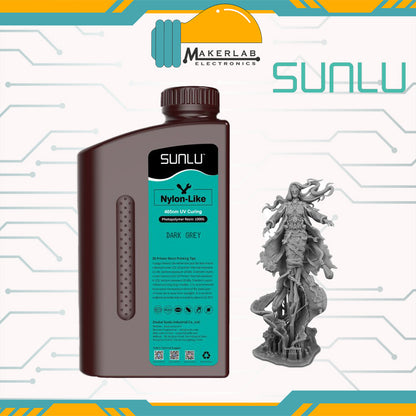 SUNLU Strong Durable PA Like/Nylon Like 395-405nm UV Light Curing Printing Liquid Photopolymer Resin