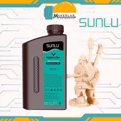 SUNLU Strong Durable PA Like/Nylon Like 395-405nm UV Light Curing Printing Liquid Photopolymer Resin
