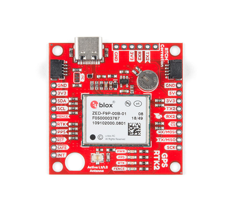 SparkFun GPS-RTK2 Board - ZED-F9P (Qwiic)