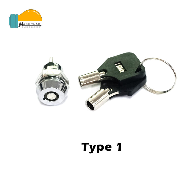 12mm Metal Key Switch with keys