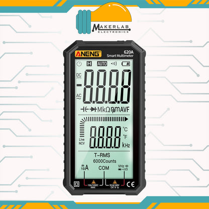 ANENG 620A 4.7-inch Large LCD Screen Automatic + Manual Intelligent True RMS Digital Multimeter
