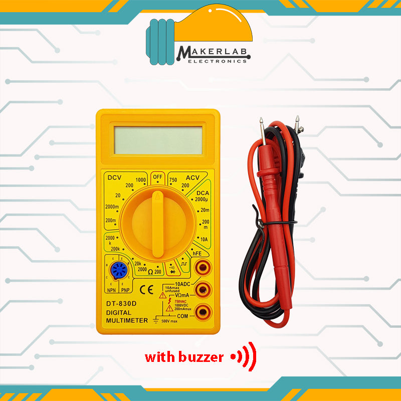 DT-830B / DT-830D Digital Multimeter LCD AC/DC 750/1000v Mini Portable ...