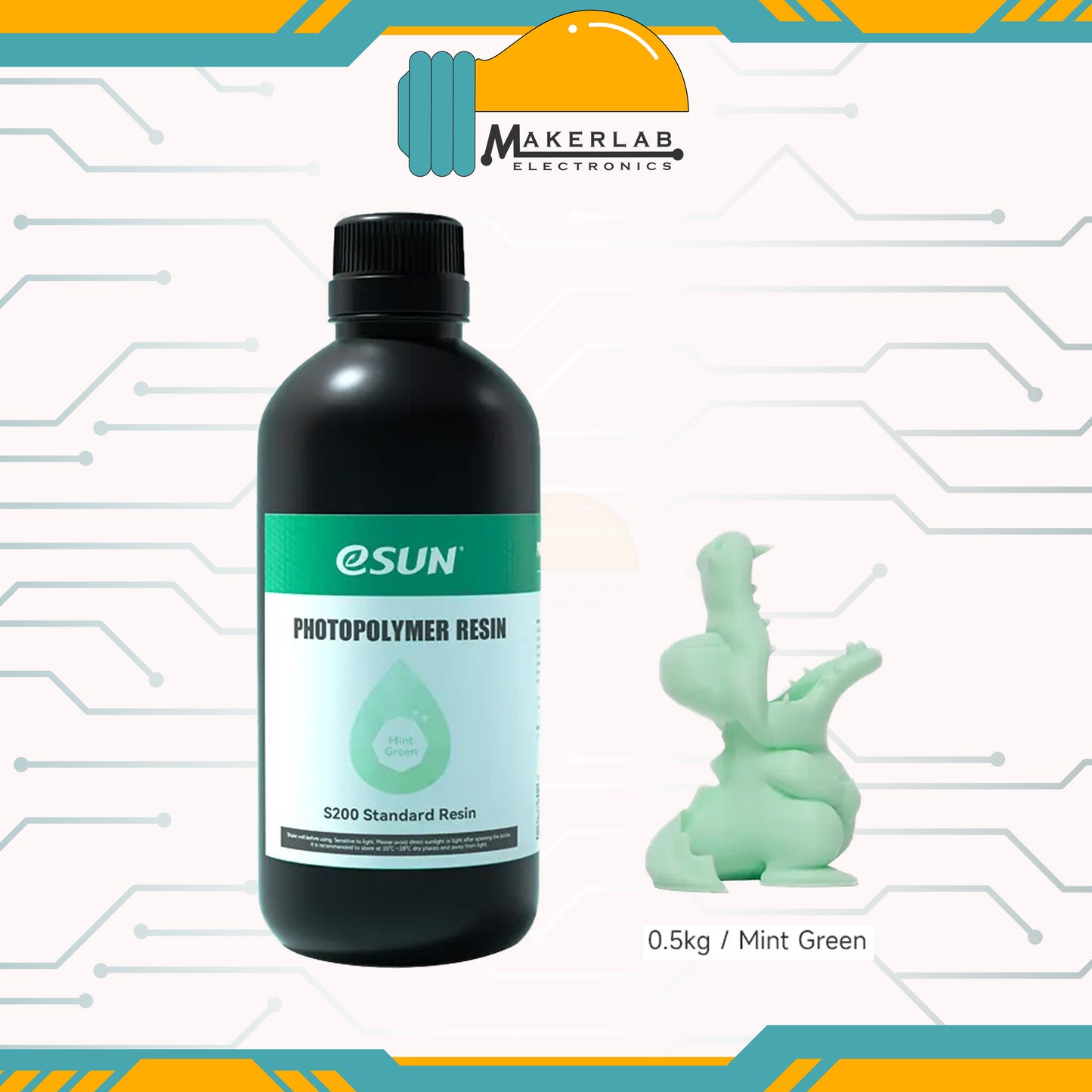 eSUN S200 Standard Resin UV 405nm LCD Photopolymer Resin for Photon UV Curing Liquid 3D Resin 0.5KG