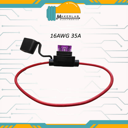 Waterproof fuse holder 16AWG 10A - 15A - 5A - 20A - 30A - 40A - 25A - 35A - 3A - 2A