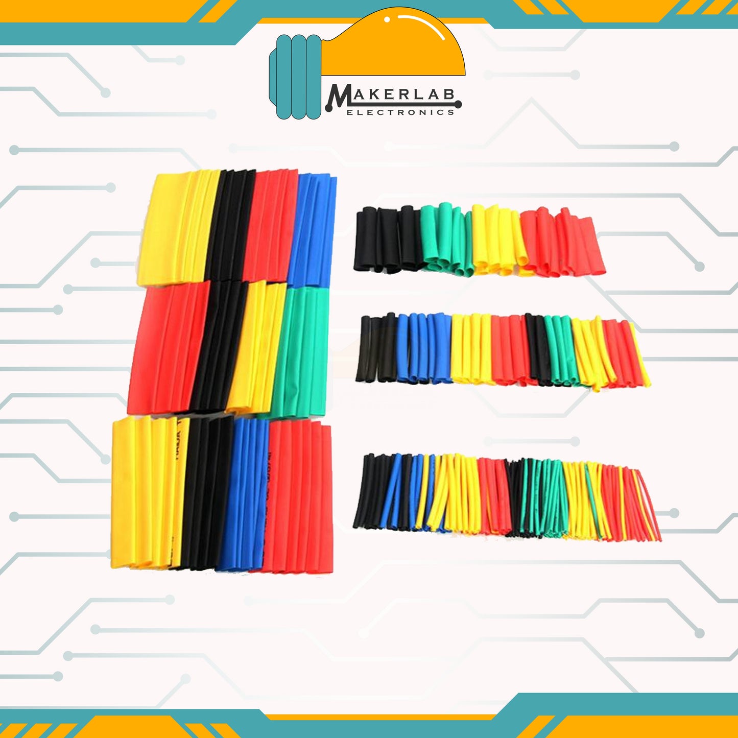 164 / 328 / 530 pcs Polyolefin Heat Shrink Tube Wrap HeatShrink Tubing kit 2:1 Electric Insulation