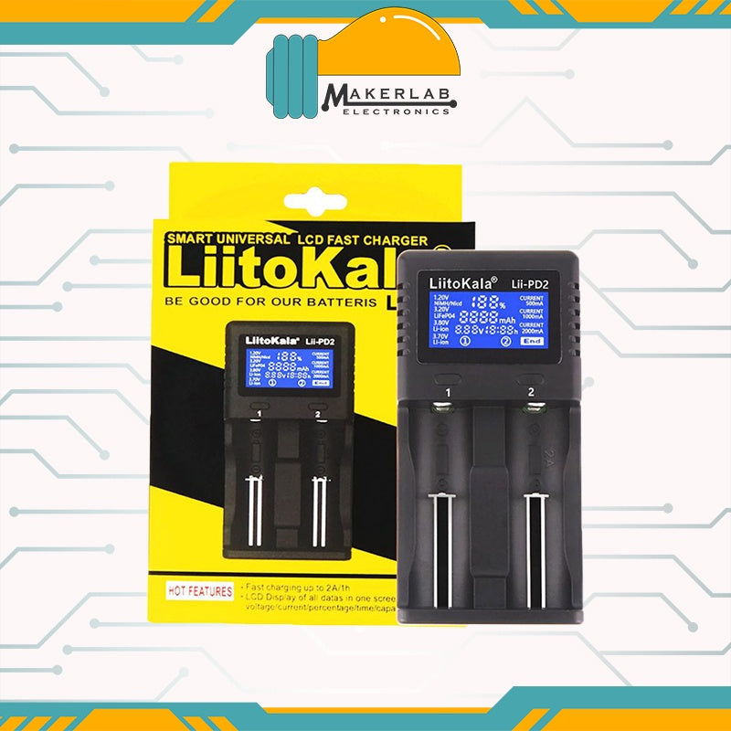 LiitoKala Lii-PD2/Lii-PD4 Battery Charger 26650 21700 18650 18350 14500 AA AAA