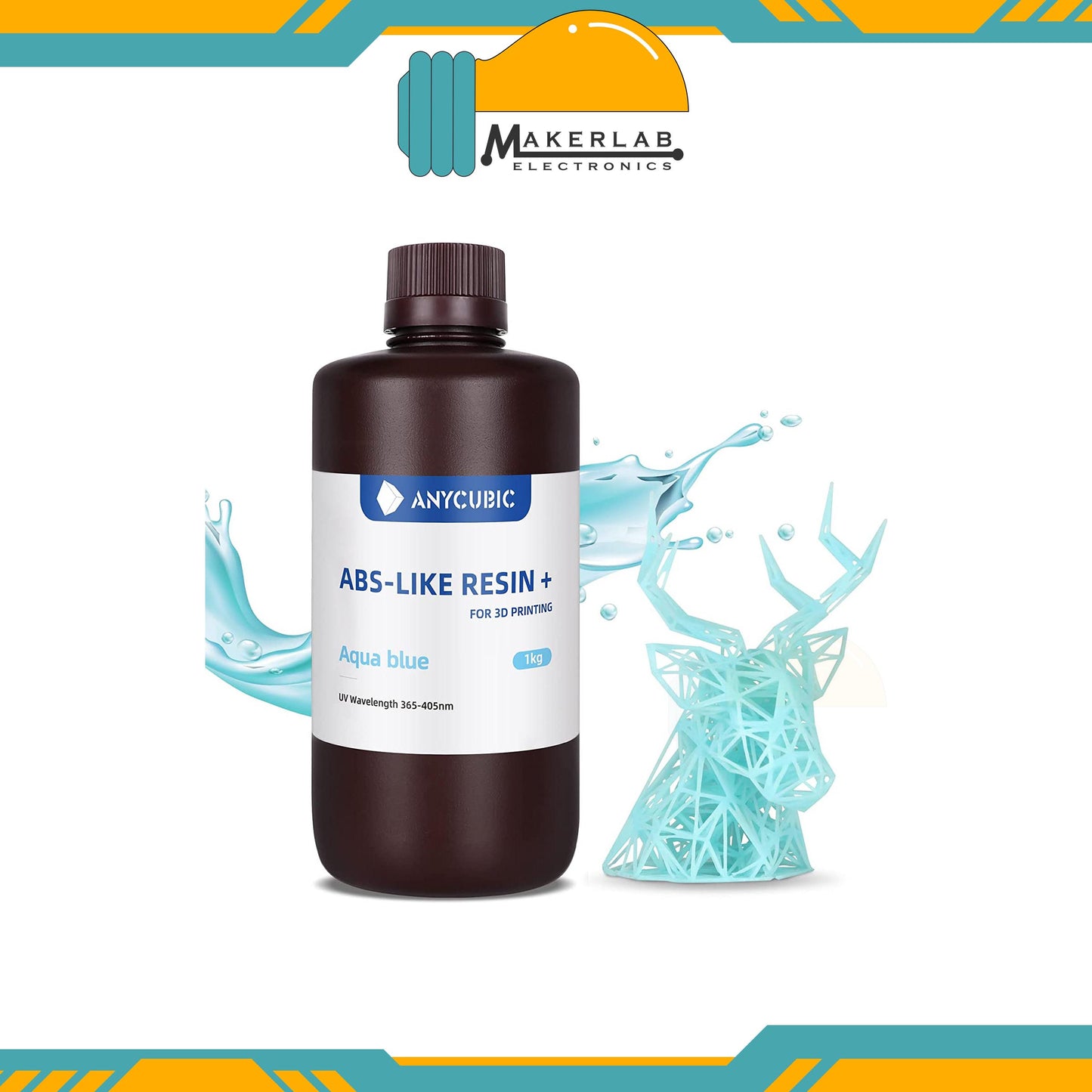 Anycubic ABS-Like+ Resin Rapid UV Curing 405nm Standard Photopolymer Resin ABS for 3D Printer