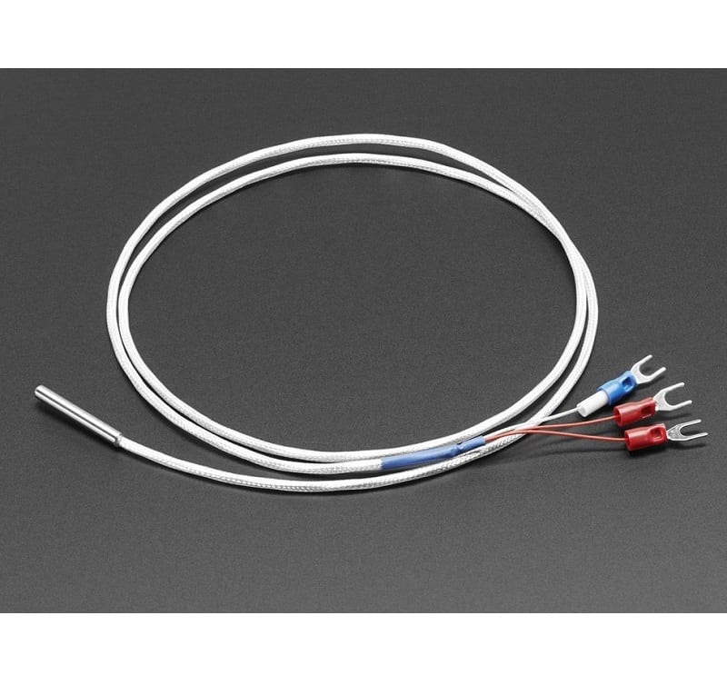 Platinum RTD Temperature Sensor PT100 - 3 Wire 1 Meter