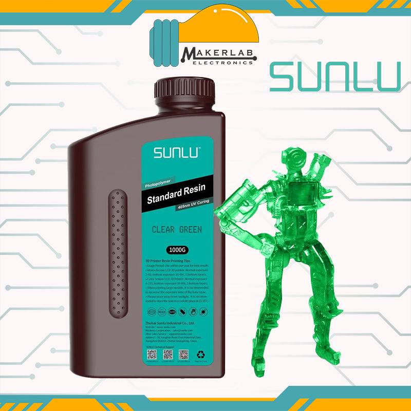 SUNLU Standard 1KG Photopolymer Resin 405nm UV Curing SLA 3D Printer