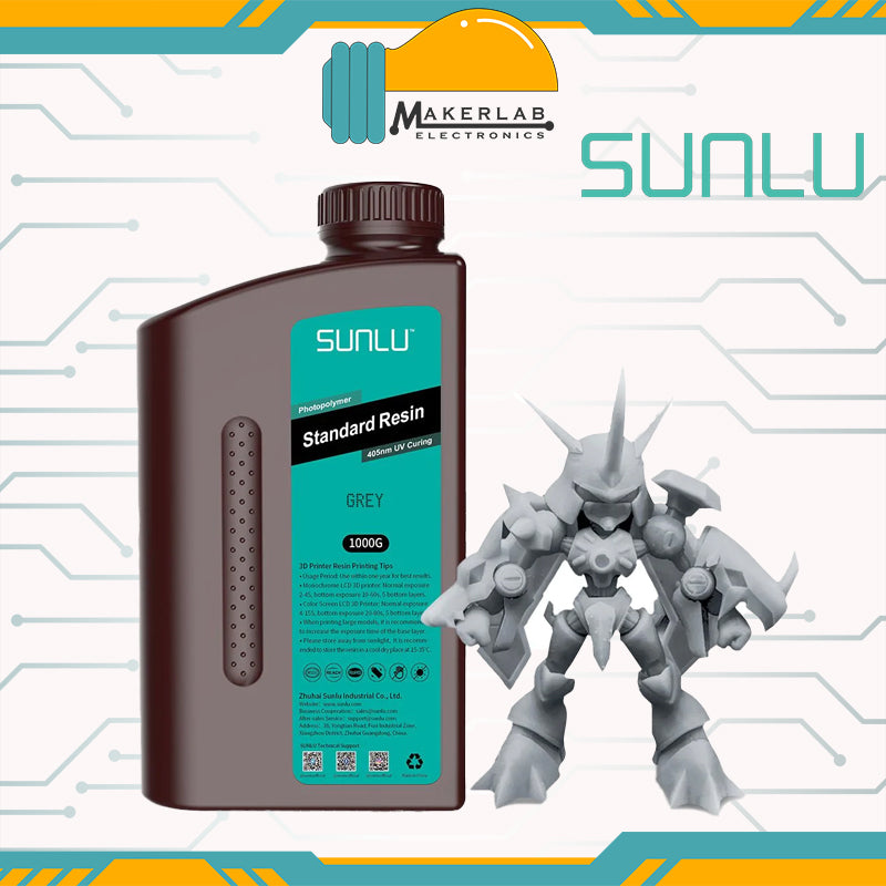 SUNLU Standard 1KG Photopolymer Resin 405nm UV Curing SLA 3D Printer
