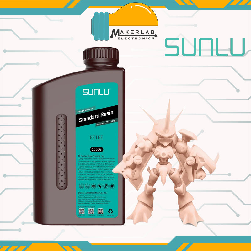 SUNLU Standard 1KG Photopolymer Resin 405nm UV Curing SLA 3D Printer