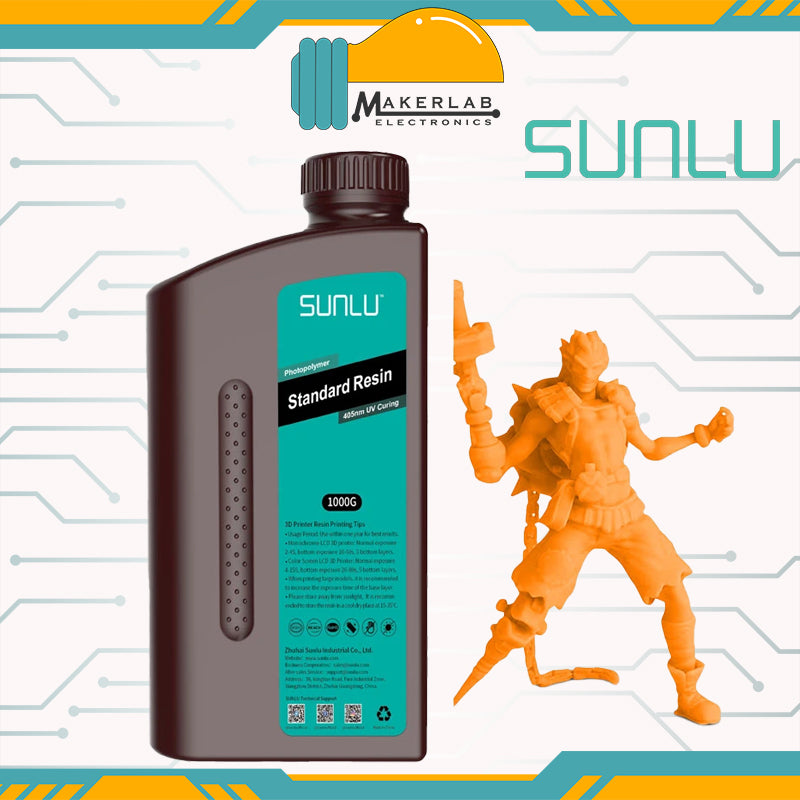SUNLU Standard 1KG Photopolymer Resin 405nm UV Curing SLA 3D Printer