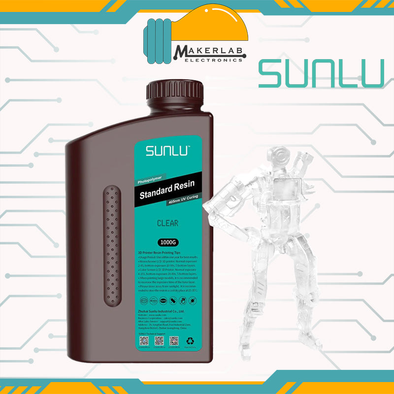 SUNLU Standard 1KG Photopolymer Resin 405nm UV Curing SLA 3D Printer